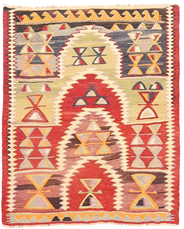 Kilim semi antiguo de Detse, Turquía. 147x115 cms - Imagen 2