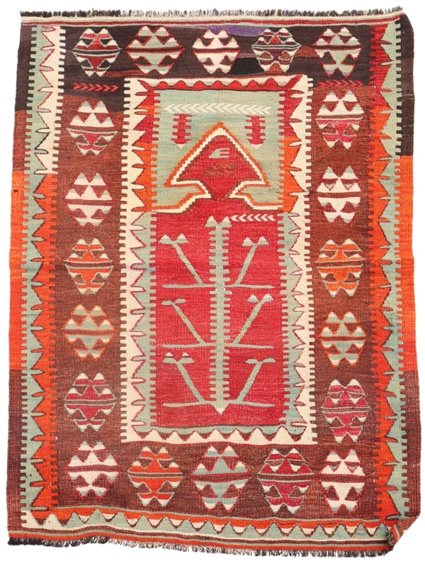 Semi-antique Detse kilim from Turkey. 137x103 cms - Image 2