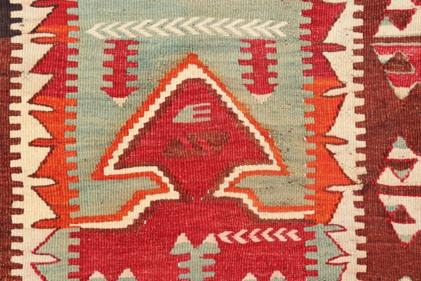 Semi-antique Detse kilim from Turkey. 137x103 cms - Image 4