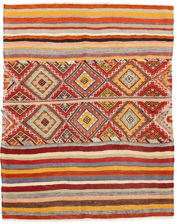 Kilim semi antiguo de Sungurlu, Turquía. 140x111cms - Imagen 2