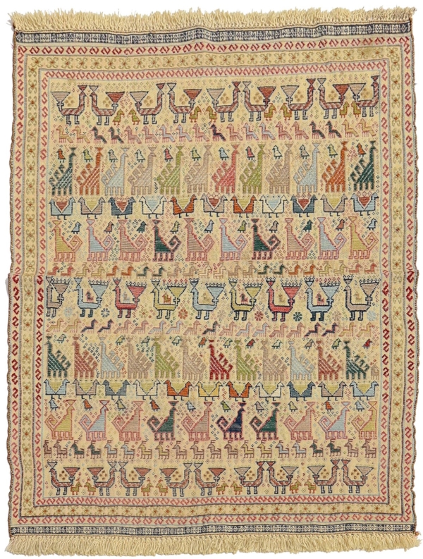 Vintage Qashqai kilim from Iran. 114x84 cms - Image 2