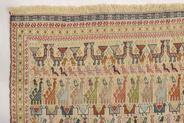 Vintage Qashqai kilim from Iran. 114x84 cms - Image 3