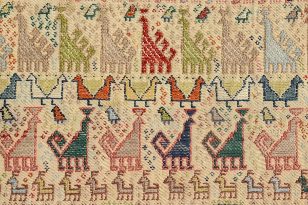 Vintage Qashqai kilim from Iran. 114x84 cms - Image 4