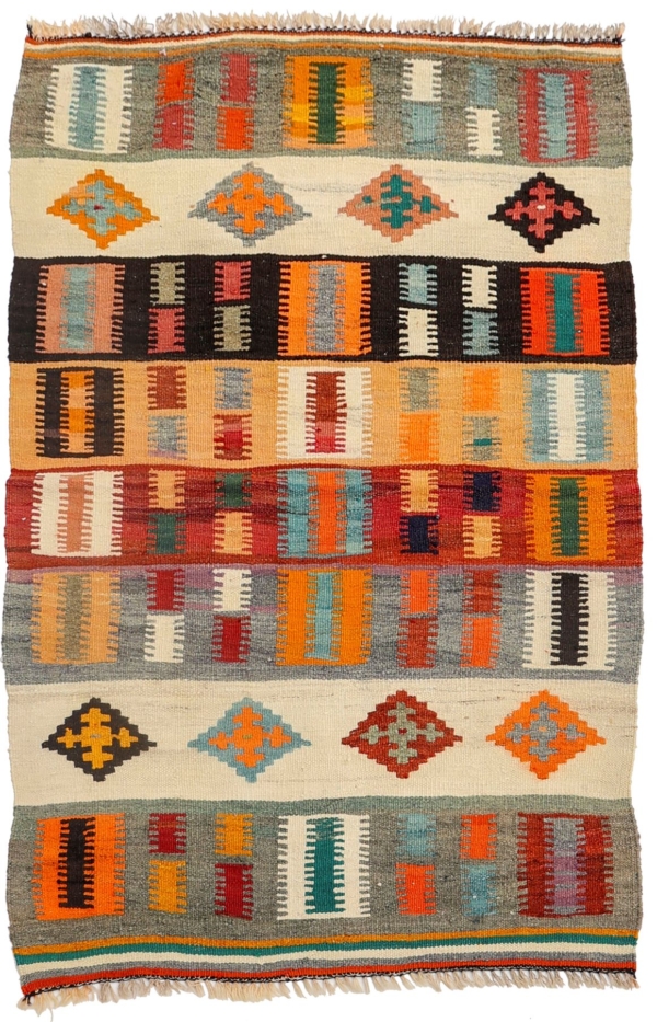 Kilim vintage Qashqai, Irán. 143x92 cms - Imagen 2