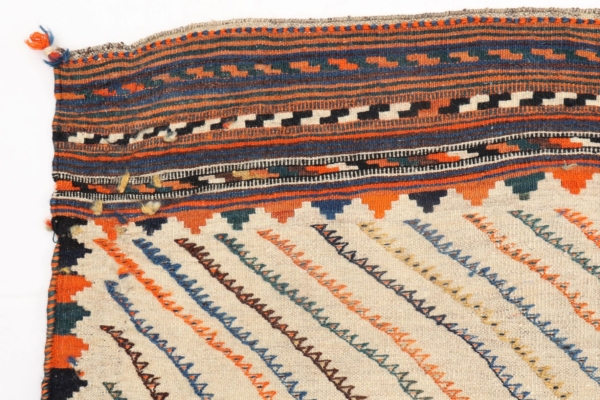 Kilim semi antiguo Qashqai, Irán. 144x100 cms - Imagen 3