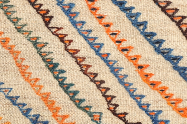 Kilim semi antiguo Qashqai, Irán. 144x100 cms - Imagen 4
