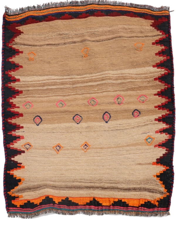 Semi-antique Qashqai kilim from Iran. 107x84 cms - Image 2