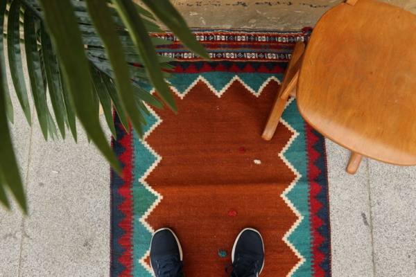 Kilim vintage Qashqai, Irán. 124x74 cms - Imagen 3