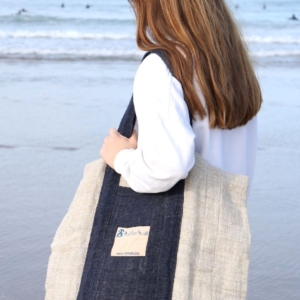 Organic hemp bags from Nepal. 46x48x15 cms