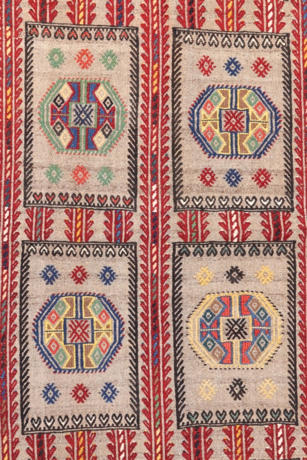 Semi-antique Karapinar kilim from Turkey. 195x135 cms - Image 4