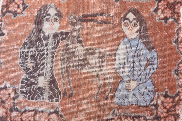 Alfombra antigua, Irán. 60x51 cms - Imagen 2