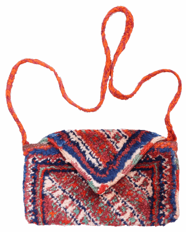 Semi-antique Arab book carrier or chanteh from Iran. 24x24 cms