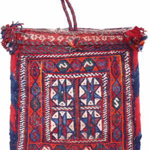 Bolsa o chanteh semi antigua Qashqai, Irán. 30x30 cms