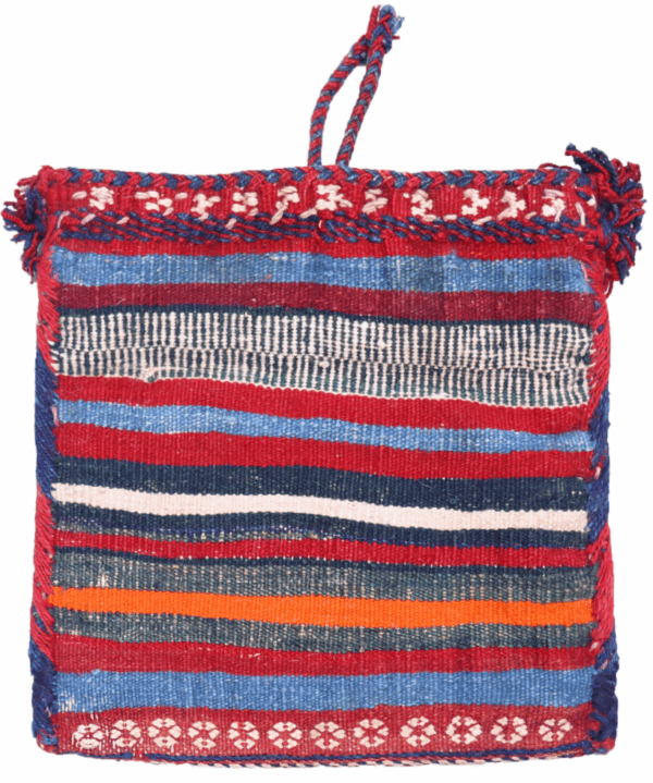 Semi-antique Qashqai bag or chanteh from Iran. 30x30 cms - Image 3