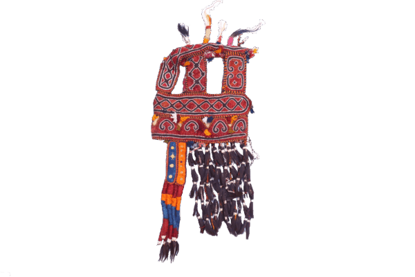 Antique Uzbek Lakai camel headdress from Afghanistan. 88x65 cms - Image 2