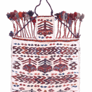 Bolsa de sal o namakdan antiguo arabe, Irán. 62x56 cms