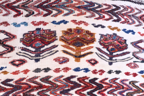 Bolsa de sal o namakdan antiguo arabe, Irán. 62x56 cms - Imagen 3