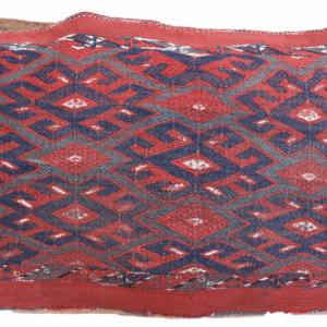 Torba o saco antiguo Yomut Turkman, Afganistán. 44x75 cms