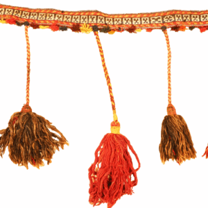 Banda semi antigua para caballo o camello Qashqai, Irán. 83x5 cms