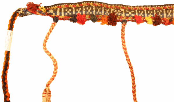 Banda semi antigua para caballo o camello Qashqai, Irán. 83x5 cms - Imagen 4