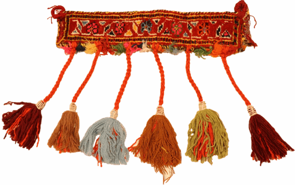 Vintage Qashqai horse band from Iran. 38x8 cms