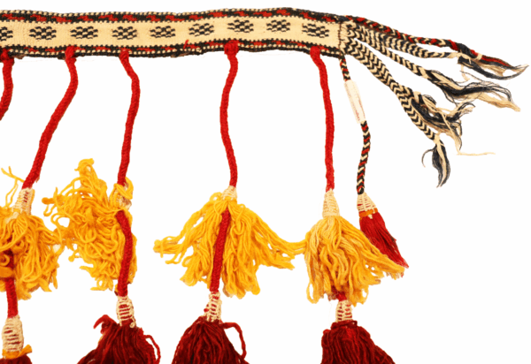 Banda vintage Qashqai para caballo o camello, Irán. 77x5 cms - Imagen 2