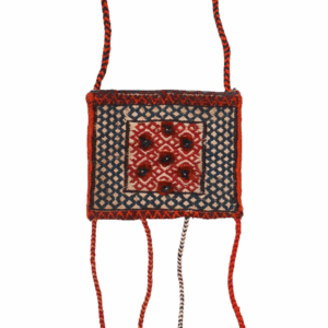 Bolsa o chanteh semi antigua Bakhtiari, Irán. 18x22 cms