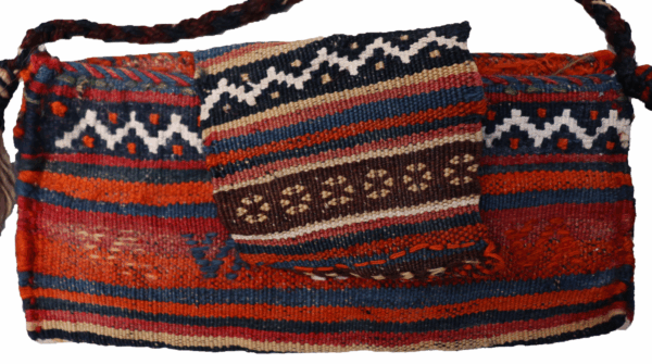 Semi-antique Qashqai book carrier from Iran. 28x13 cms - Image 4