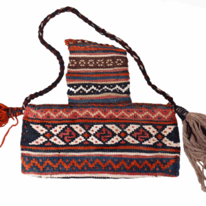 Porta libro semi antiguo Qashqai, Irán. 28x13 cms