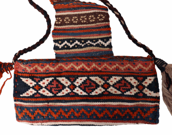 Semi-antique Qashqai book carrier from Iran. 28x13 cms - Image 5