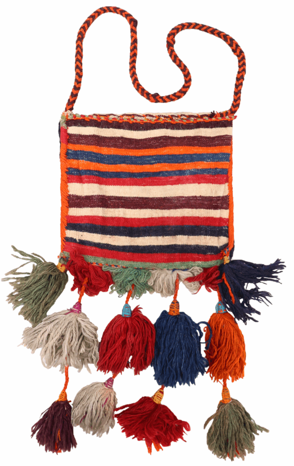 Vintage Qashqai bag or chanteh from Iran. 31x28 cms - Image 2