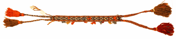 Banda Qashqai antigua para caballo o camello, Irán. 54x5 cms