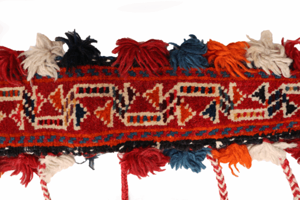 Banda para caballo Qashqai semi antigua, Irán. 44x8 cms - Imagen 3