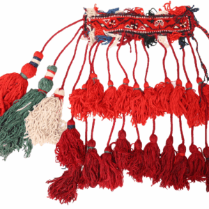 Banda vintage Qashqai para caballo, Irán. 40x8 cms