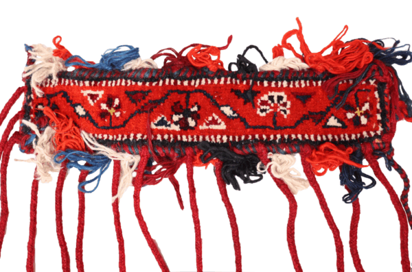 Vintage Qashqai horse or camel band from Iran. 40x8 cms - Image 3