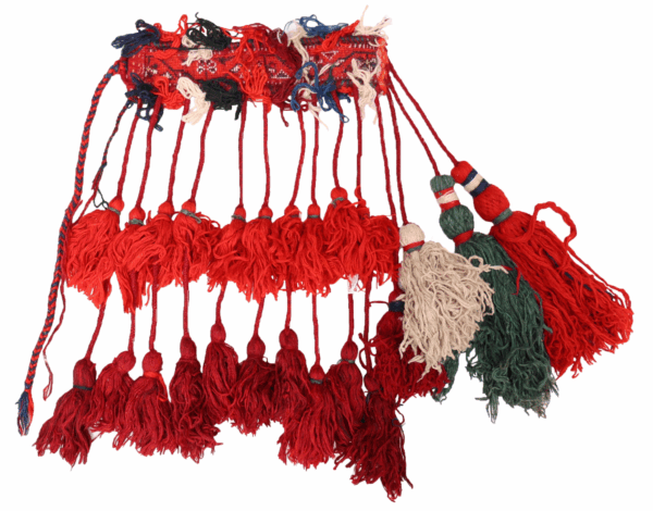 Vintage Qashqai horse or camel band from Iran. 40x8 cms - Image 4