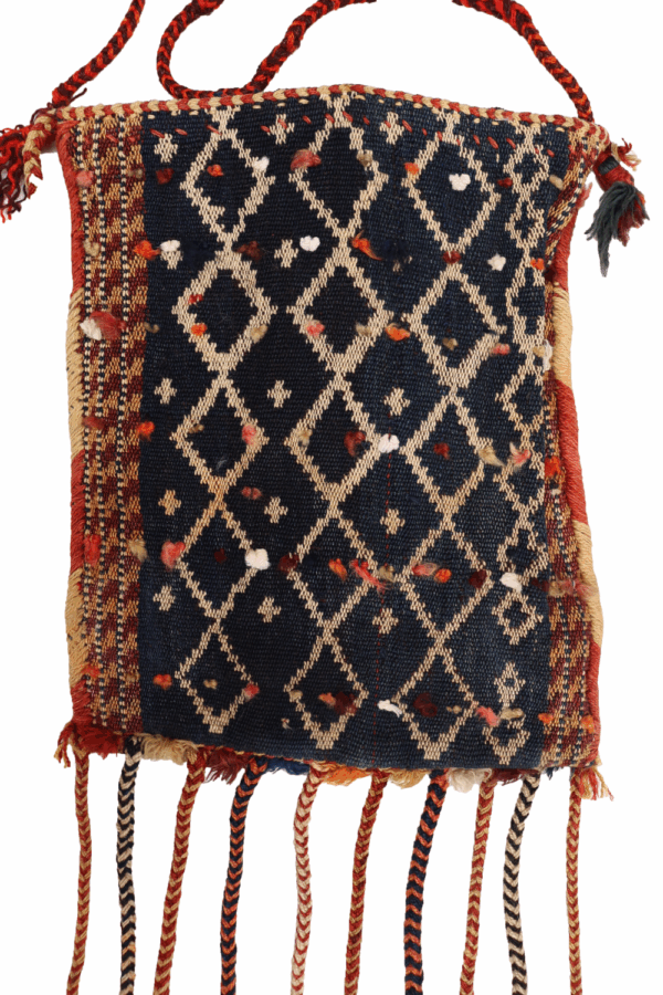 Bolsa o chanteh Qashqai semi antigua, Irán. 39x29 cms - Imagen 5
