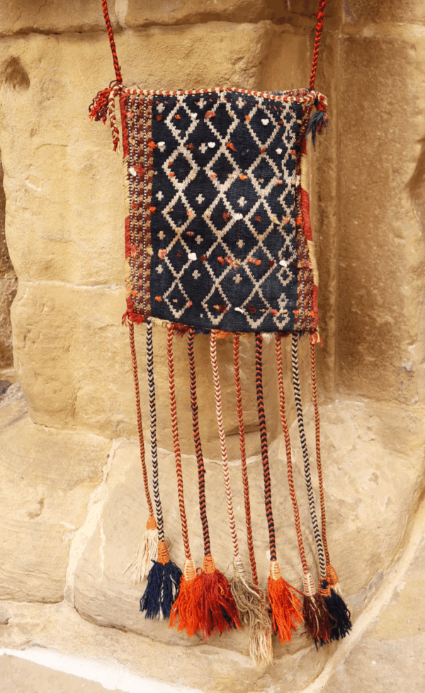 Bolsa o chanteh Qashqai semi antigua, Irán. 39x29 cms - Imagen 6