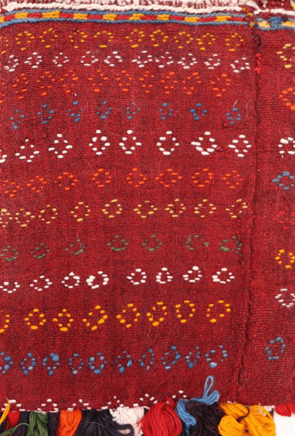 Bolso o chanteh Qashqai semi antiguo, Irán. 36x25 cms - Imagen 5