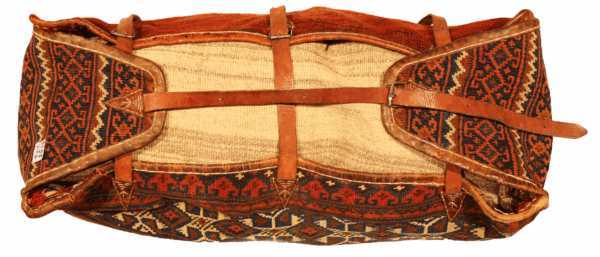 Maleta o mafrash Qashqai antiguo, Irán. 35x104x28 cms - Imagen 2