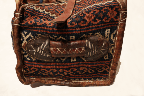 Maleta o mafrash Qashqai antiguo, Irán. 35x104x28 cms - Imagen 6