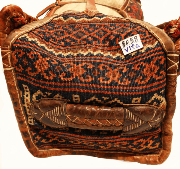 Maleta o mafrash Qashqai antiguo, Irán. 35x104x28 cms - Imagen 7