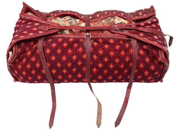 Semi-antique Qashqai mafrash suitcase from Iran. 45x100x30 cms - Image 3