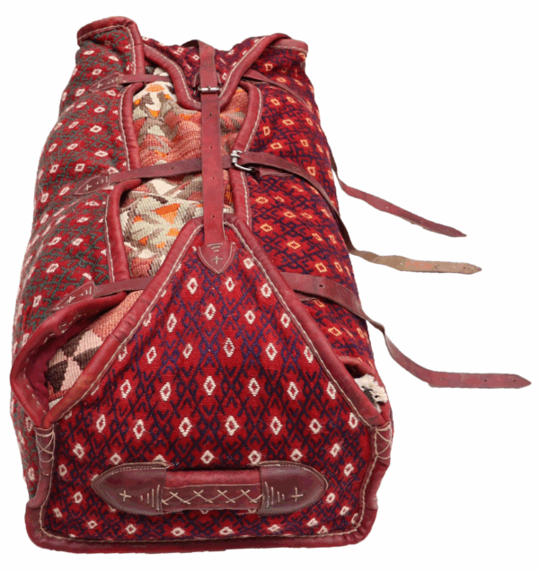 Semi-antique Qashqai mafrash suitcase from Iran. 45x100x30 cms - Image 4