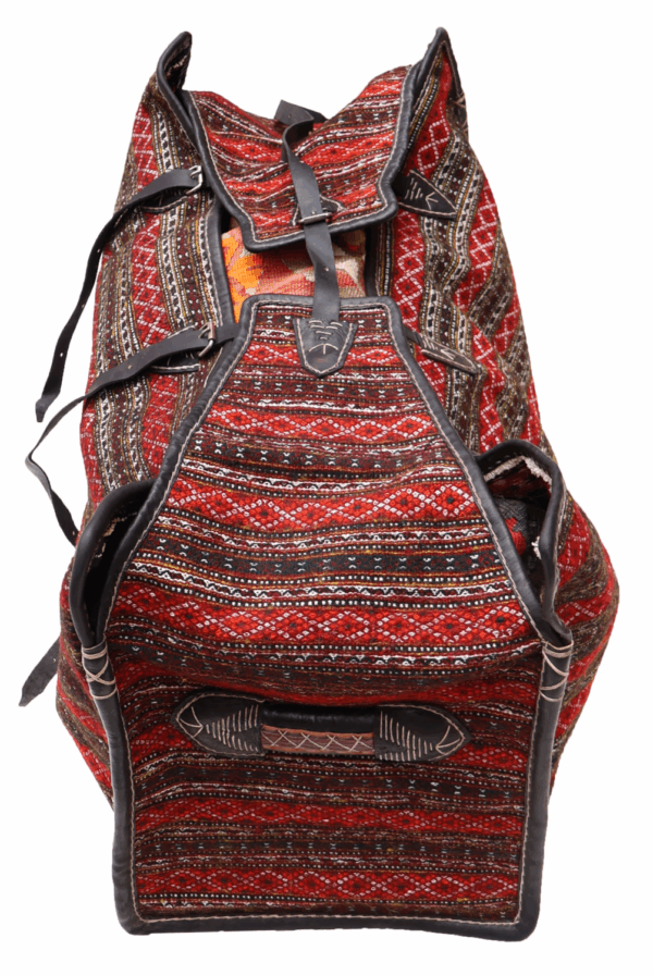 Qashqai mafrash or suitcase from Iran. 46x112x46 cms - Image 7
