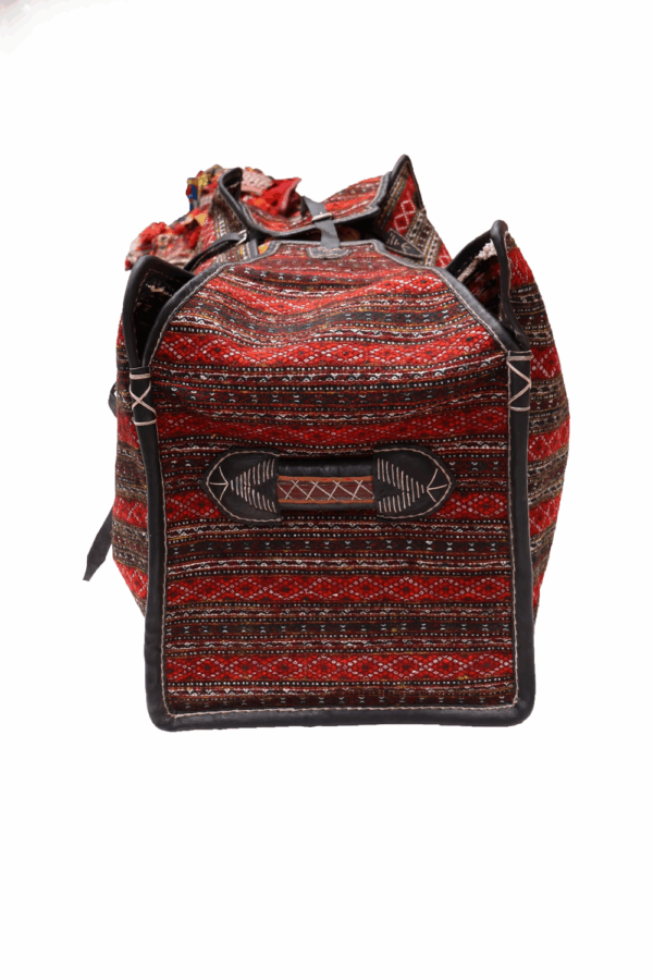 Qashqai mafrash or suitcase from Iran. 46x112x46 cms - Image 8