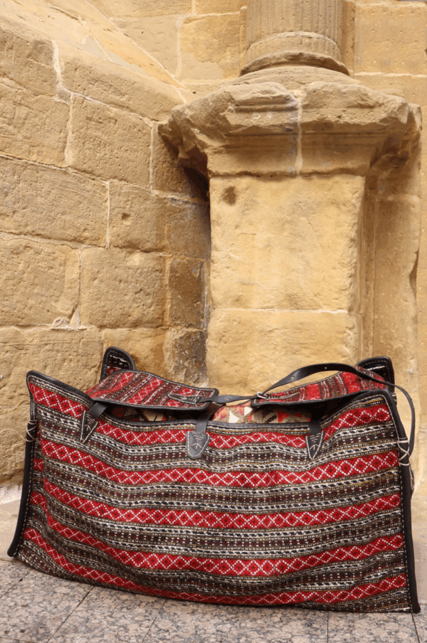 Qashqai mafrash or suitcase from Iran. 46x112x46 cms - Image 2
