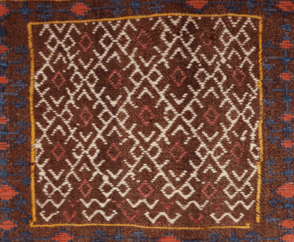 Bolsa o chanteh semi antigua Qashqai, Irán. 36x30 cms - Imagen 5