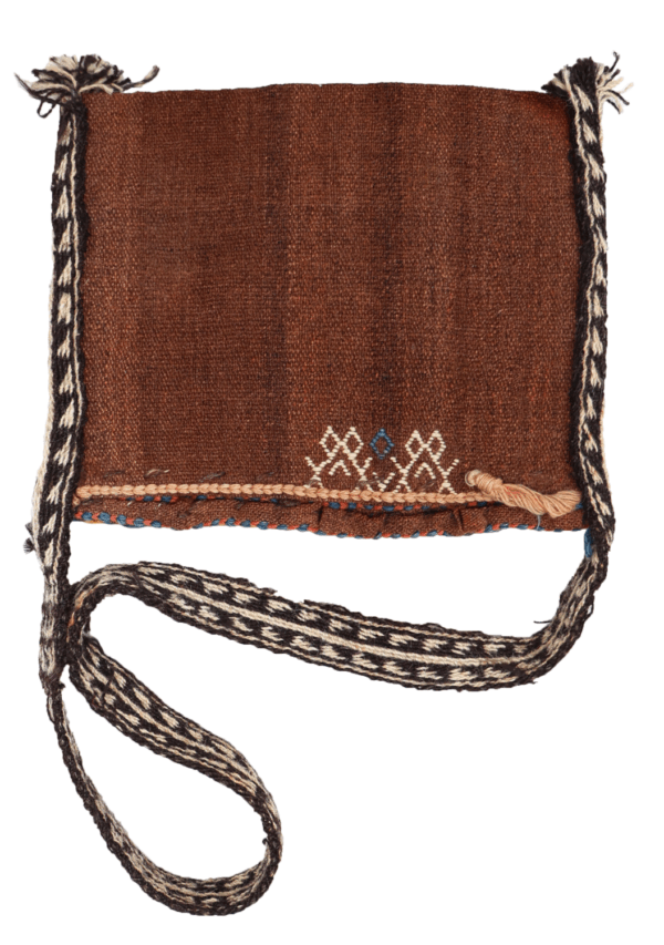 Bolsa o chanteh semi antigua Qashqai, Irán. 36x30 cms - Imagen 4