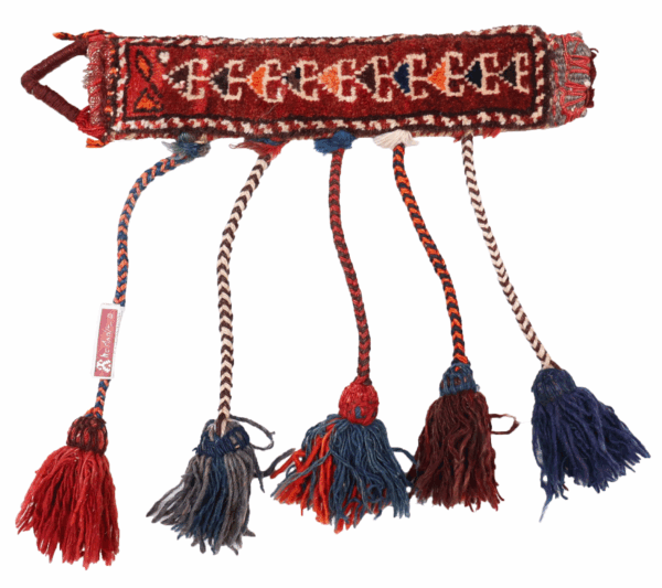 Semi-antique Qashqai horse band from Iran. 35x7 cms (excluding tassels)